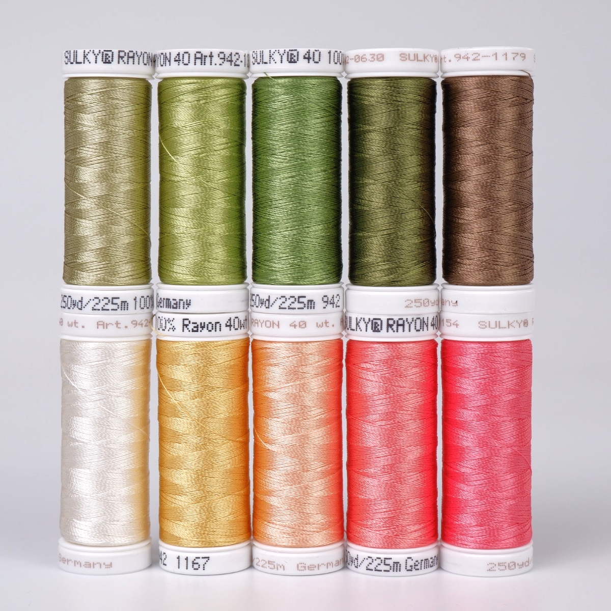 Sulky Rayon 40 - Colour Springtime (10x225m Spulen) Sulky Rayon 40 - Colour Springtime (10x225m Spulen)