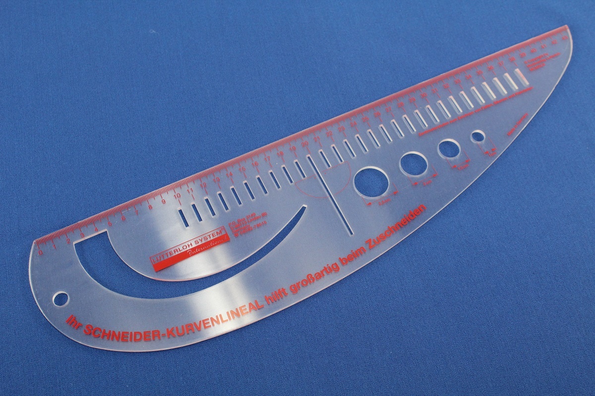 Original Lutterloh Kurvenlineal mit leichten Kratzern (vom Hersteller)